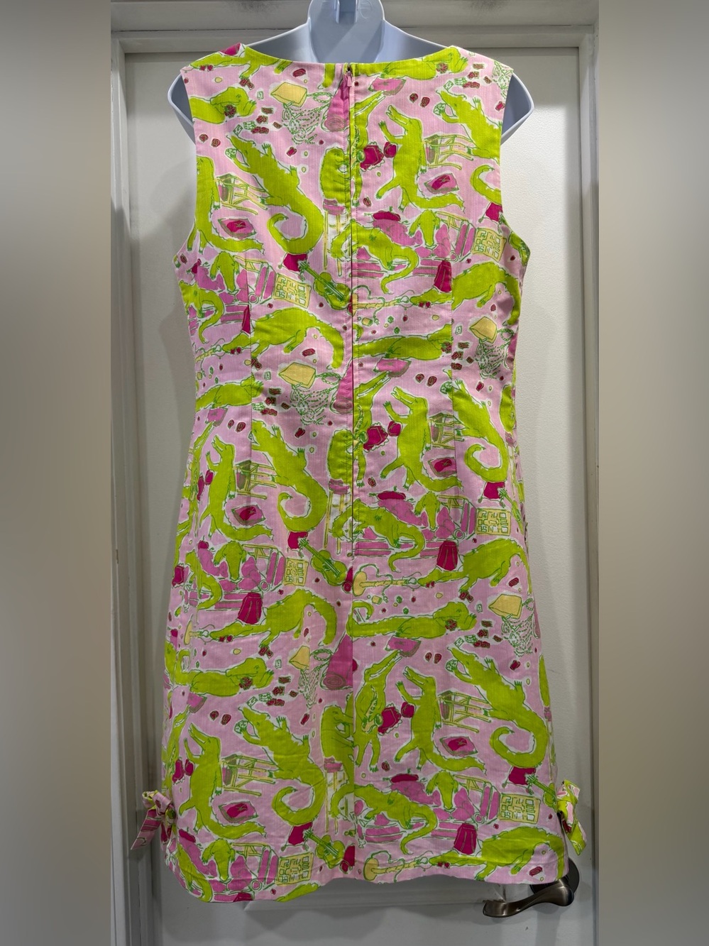 Lilly Pulitzer Vintage Rare Frisky Business Sheath Dress Size 12 Alligator π - Picture 2 of 14